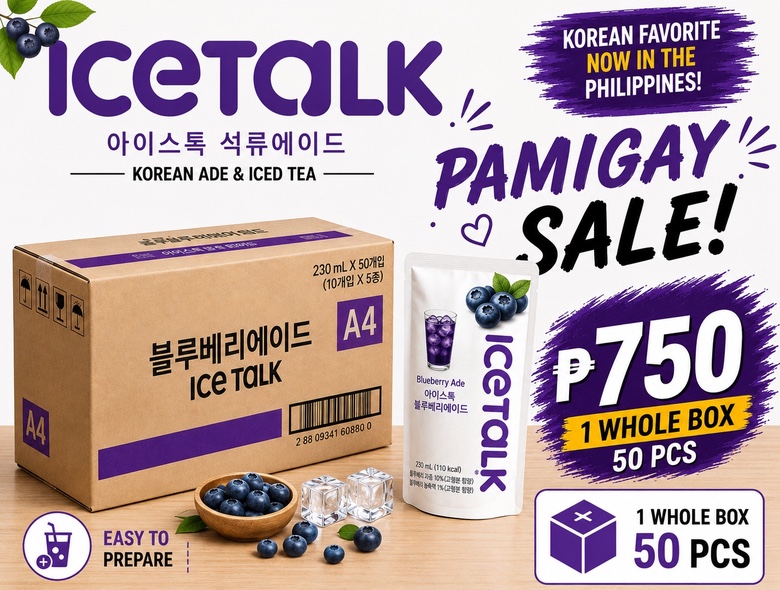 IceTalk blueberry Pamigay Sale promotional graphic