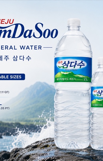 Jeju Samdasoo mineral water product visual